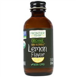 Frontier Natural Products, Органический безалкогольный продукт с лимонным ароматом, 2 жидких унции (59 мл)