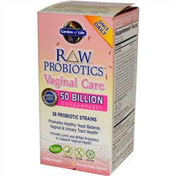 Garden of Life, Сырые пробиотики для вагинального здоровья, 30 капсул на растительной основе (Ice)