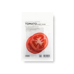 TENZERO SOLUTION REJUVENATING TOMATO SHEET MASK Восстанавливающая тканевая маска для лица с экстрактом томата 25мл