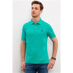 Erkek Yeşil Basic Polo Yaka Tişört