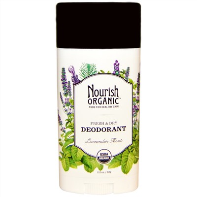 Nourish Organic, Дезодорант Свежесть & сухость, Лаванда и мята, 2.2 унции (62 г)