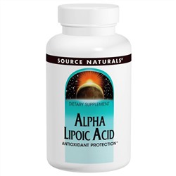 Source Naturals, Альфа-липоевая кислота, 200 мг, 120 таблеток
