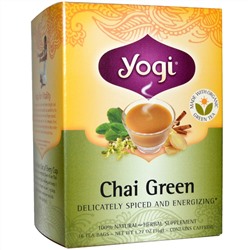 Yogi Tea, Зеленый чай, 16 чайных пакетиков, 1.27 унций (36 г)