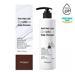 Anti-Hair Loss Ceramide Scalp Shampoo, Cлабокислотный шампунь с керамидами против выпадения волос