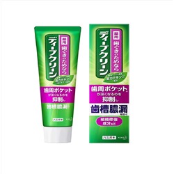 KAO DEEP CLEAN противовоспалительная зубная паста с микрогранулами и экстрактом зеленого чая, 100 гр