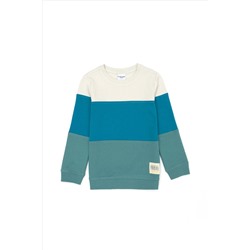 Çocuk Mint Bisiklet Yaka Sweatshirt