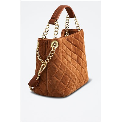 Bolso de piel Hina Camel