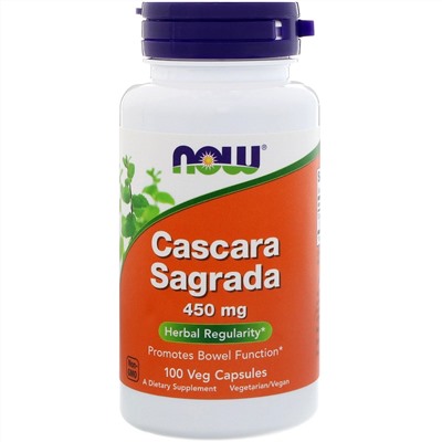 Now Foods, Cascara Sagrada, 450 mg, 100 Veg Capsules