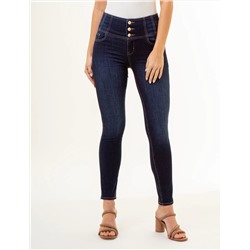 HIGH RISE CORSET SKINNY JEANS