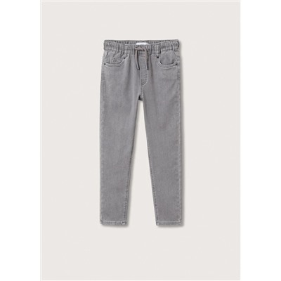 Jeans cintura elástica cordón -  Niño | MANGO OUTLET España