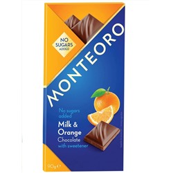Sly Monteoro Молочный шоколад с апельсином без добавления сахара 90г