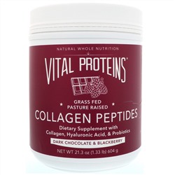 Vital Proteins, Collagen Peptides, Dark Chocolate & Blackberry , 21.3 oz (604 g)