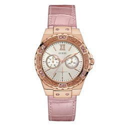 PINK AND ROSE GOLD-TONE SPORT WATCH