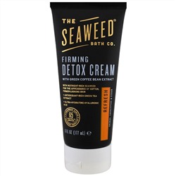 Seaweed Bath Co., Укрепляющий и освежающий детоксикационный крем, апельсин, эвкалипт и кедр, 177 мл (6 жидких унций)