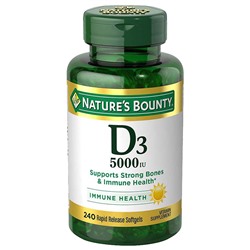 Nature's BountyMaximum Strength Vitamin D3 5000iu, Softgels200.0ea