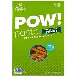 Ancient Harvest, POW! Pasta, Green Lentil Penne, 8 oz (227g)