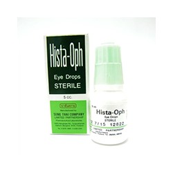 Противоаллергические глазные капли Hista-Oph 5 мл / Hista-Oph Eye Drops Sterile 5 ml