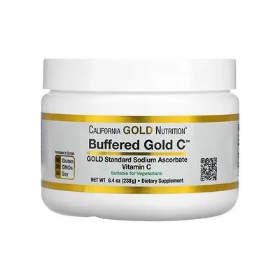 California Gold Nutrition, Buffered Gold C, Non-Acidic Vitamin C Powder, Sodium Ascorbate