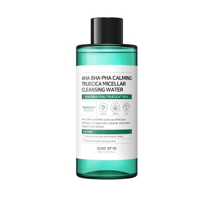 SOME BY MI AHA-BHA-PHA CALMING TRUECICA MICELLAR CLEANSING WATER Успокаивающая мицеллярная вода с кислотами и экстрактом центеллы азиатской 300мл