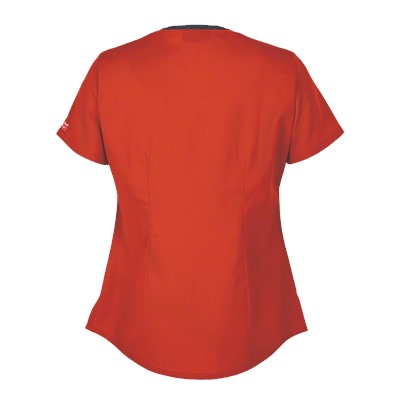 Butter-Soft Scrubs by UA™ Snap Front Y-Neck Top
