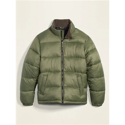 Frost-Free Zip-Front Puffer Jacket for Men