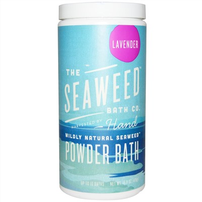 Seaweed Bath Co., Безумно природно, порошок для ванны с морскими водорослями, лаванда, 476 г (16.8 унций)