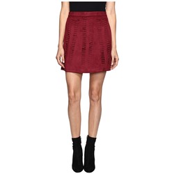 Suede Woven A Line Skirt