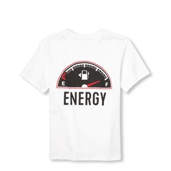 Boys Dad And Me Family Short Sleeve 'Energy' Matching Graphic Tee