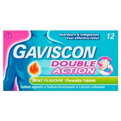 GAVISCON DOUBLE ACTION 48 çiğneme tableti ( Гевискон )