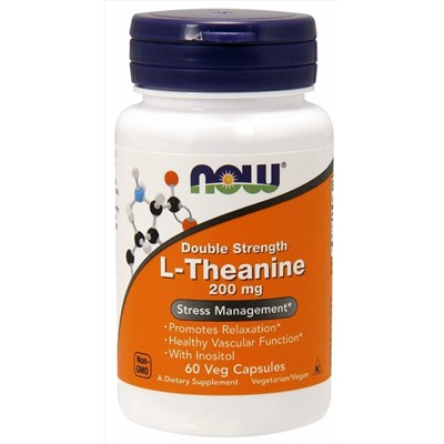 NOW L-Theanine 200 Mg, 60 капс