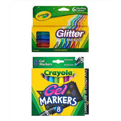 Glitter & Gel Marker Set