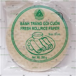Бумага рисовая для фреш-роллов 16 см "Duy Anh"