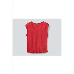 United Colors of Benetton Basic Keten Tshirt 312223S1ME16B1-287