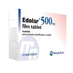 EDOLAR 500 mg 14 film tablet (аналог ЭТОДОЛАК (ETODOLAC))