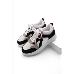 Marjin Kadın Sneaker Yüksek Taban Spor Ayakkabı Aryan siyah 3210277437