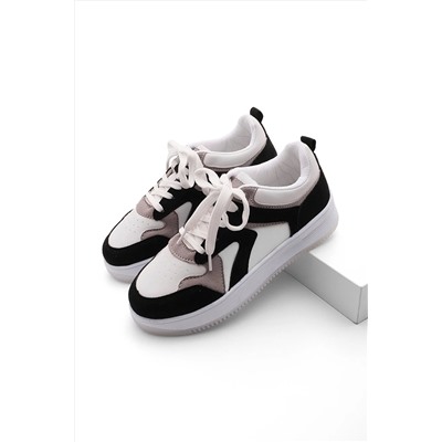 Marjin Kadın Sneaker Yüksek Taban Spor Ayakkabı Aryan siyah 3210277437