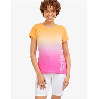 U.S. POLO ASSN. DIP DYE GRAPHIC T-SHIRT