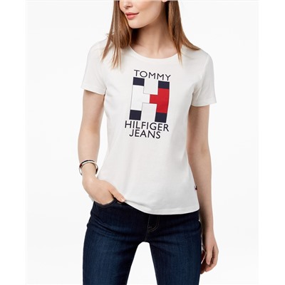 Tommy Hilfiger Cotton Flag Logo T-Shirt, Created for Macy's