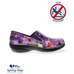 Spring Step Women's Professional Purple Multi Floral Ferrara Shoe