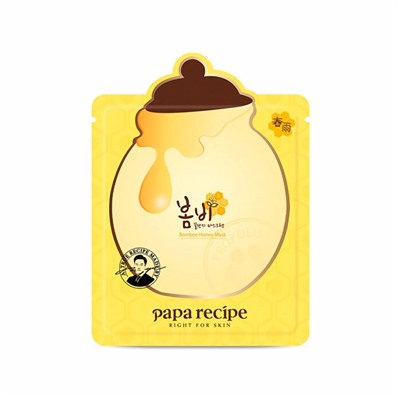 Тканевая маска для лица с медом Papa Recipe Bombee Honey Mask 25g