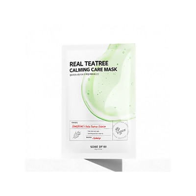 SOME BY MI REAL TEATREE CALMING CARE MASK Успокаивающая тканевая маска для лица с экстрактом чайного дерева 20г