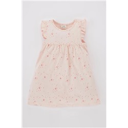 Defacto Kız Bebek Yıldız Desenli Kolsuz Penye Elbise A7095A523HS