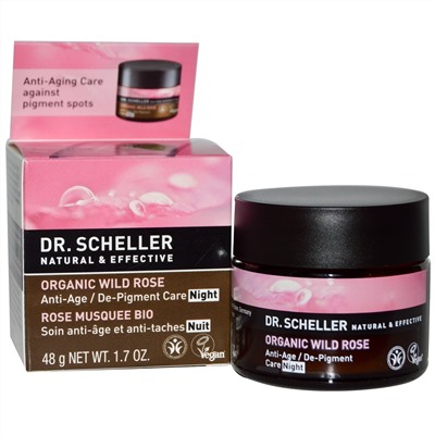 Dr. Scheller, Organic Wild Rose Anti-aging De-pigment Night Care, 1.8 oz. (50 ml)