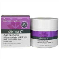 Derma E, Антивозрастное Увлажняющее Солнцезащитное средство  SPF 15, 2 унции (56 г)