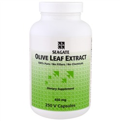 Seagate, Экстракт листьев оливы, 450 мг, 250 растительных капсул