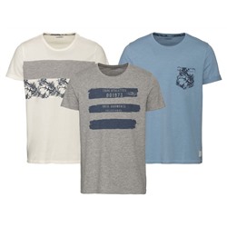 LIVERGY® T-Shirt Herren, mit Baumwolle, trocknergeeignet