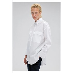 MaviCepli Beyaz Gömlek 1210600-620