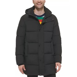 CALVIN KLEIN Men's Long Stretch Quilted Puffer Jacket