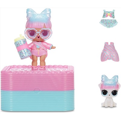 LOL Surprise Deluxe Present Surprise (Pink) with Limited Edition Doll and Pet in Party Gift Box Packaging with Surprise Treats, Outfits, Shoes, Confetti, Sand, Color Change, Water Fizz | Ages 4-15