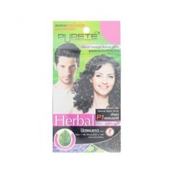 Травяной оттеночный шампунь Purete P1 (черный) / Purete Herbal P1 Natural Black Shine Colour Shampoo
